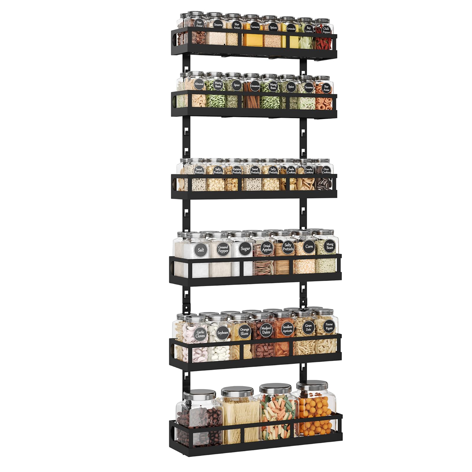 Amazon.com: X-cosrack 6-Tier Wall-Mounted Spice Rack Organizer