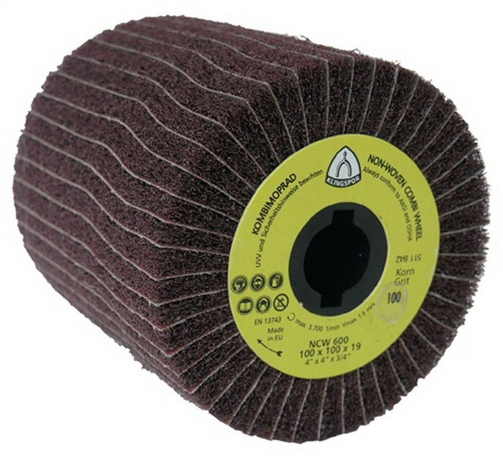 258905 Rodillos de Acabado, NCW 600 S, 100 mm x 100 mm x 19 mm, 80 Grano