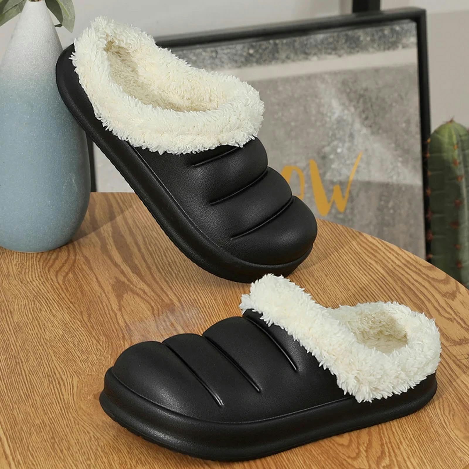 Pantofole Pantofole Di Cotone Impermeabili Per Donne Autunno Inverno Casa Interno Calde Pantofole Carine