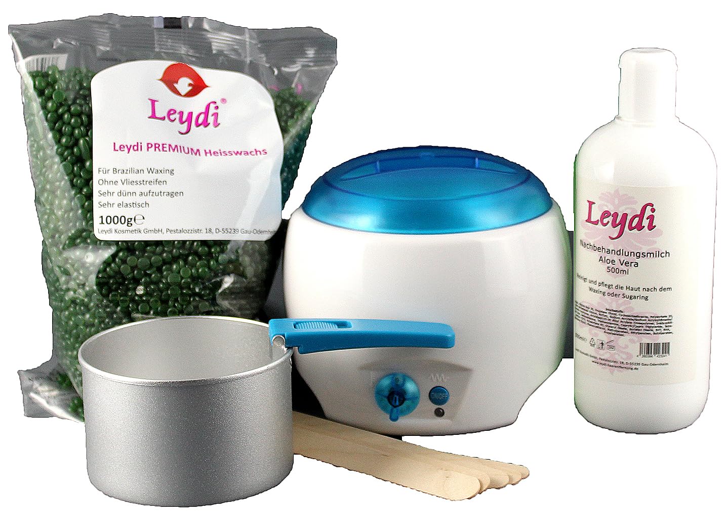 Leydi Heisswaxset Premium Azulen - Brazilian Waxing Komplettset mit Waxgerät ...