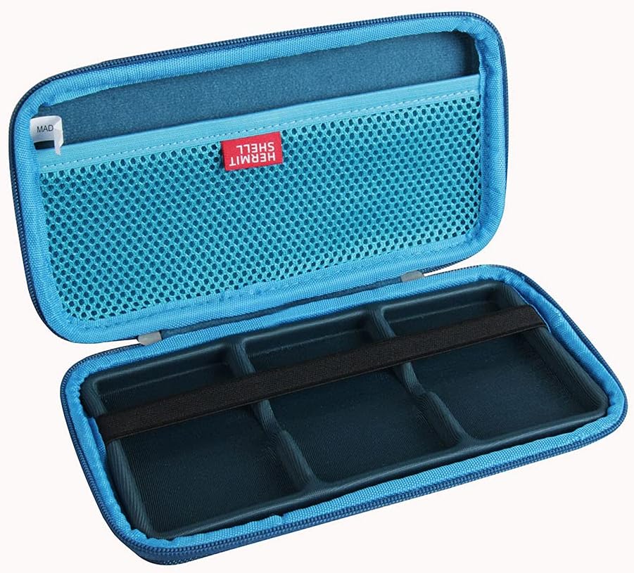 Hermitshell Hard Travel Case for Samsung T7 / T7 Portable SSD 1TB 2TB 500GB USB 3.2 External Solid State Drive (Case for 3 Hard Drives, Dark Blue)