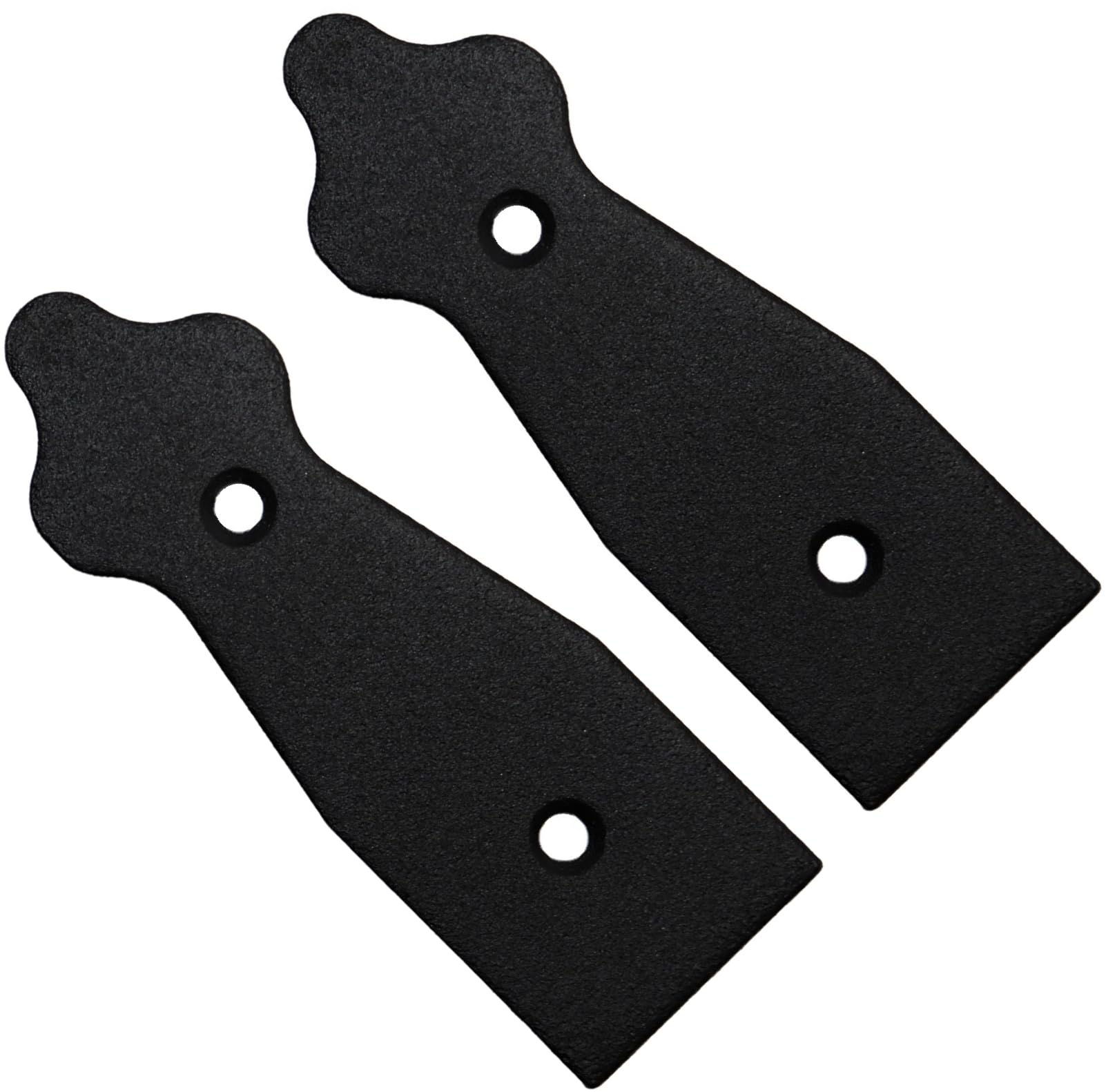 Pack of 2 x 100 mm Dummy Hinge Heads, Black Steel, Vintage False Strap Hinges, Weather Resistant, Rust Proof Powder Coating, Ideal for Indoor or Outdoor Use On Gates, Sheds, Gazebos, Wardrobes, Chests