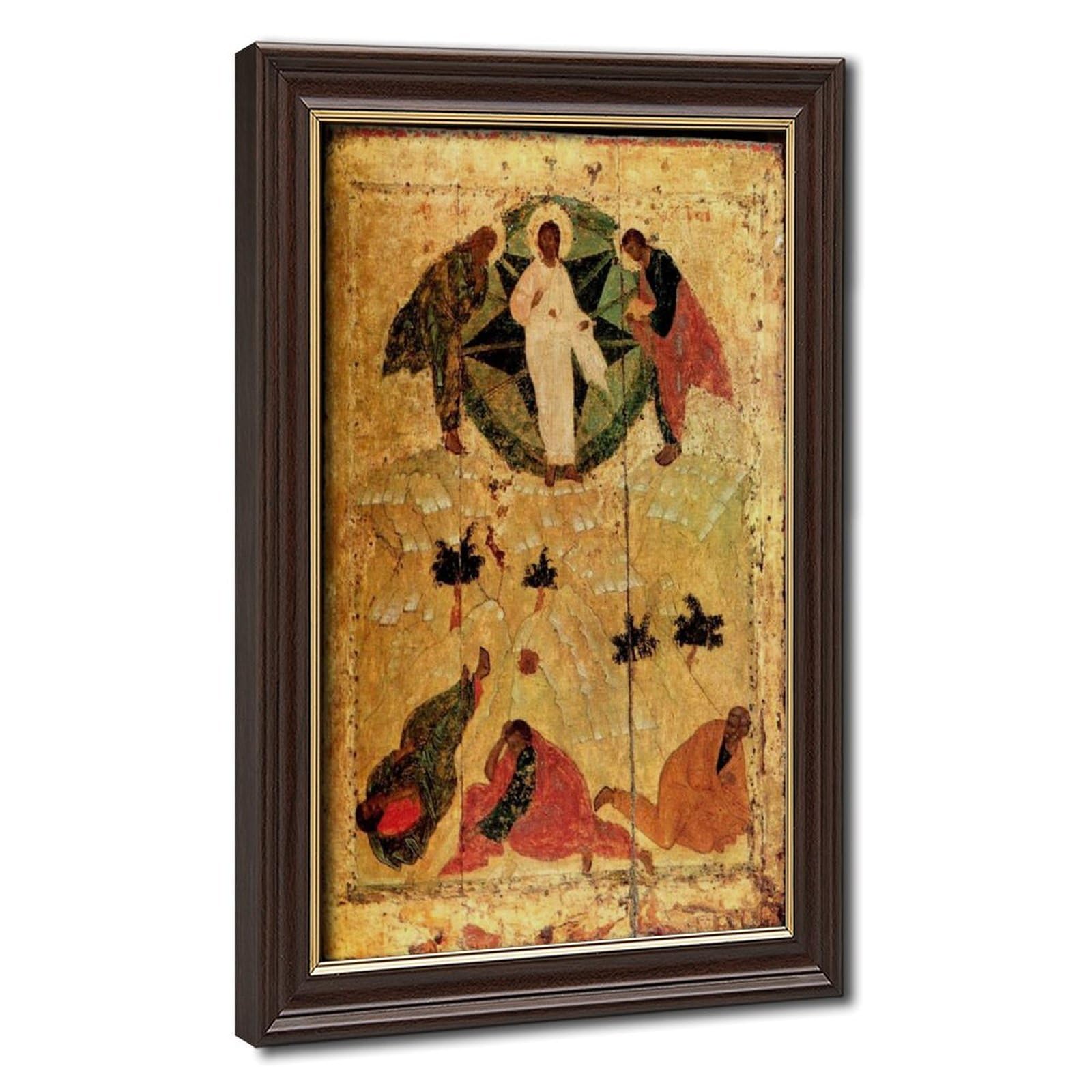 Impression sur toile Andrei Rublev Transfiguration de Jésus avec cadre en bois suspendu de qualité - 8