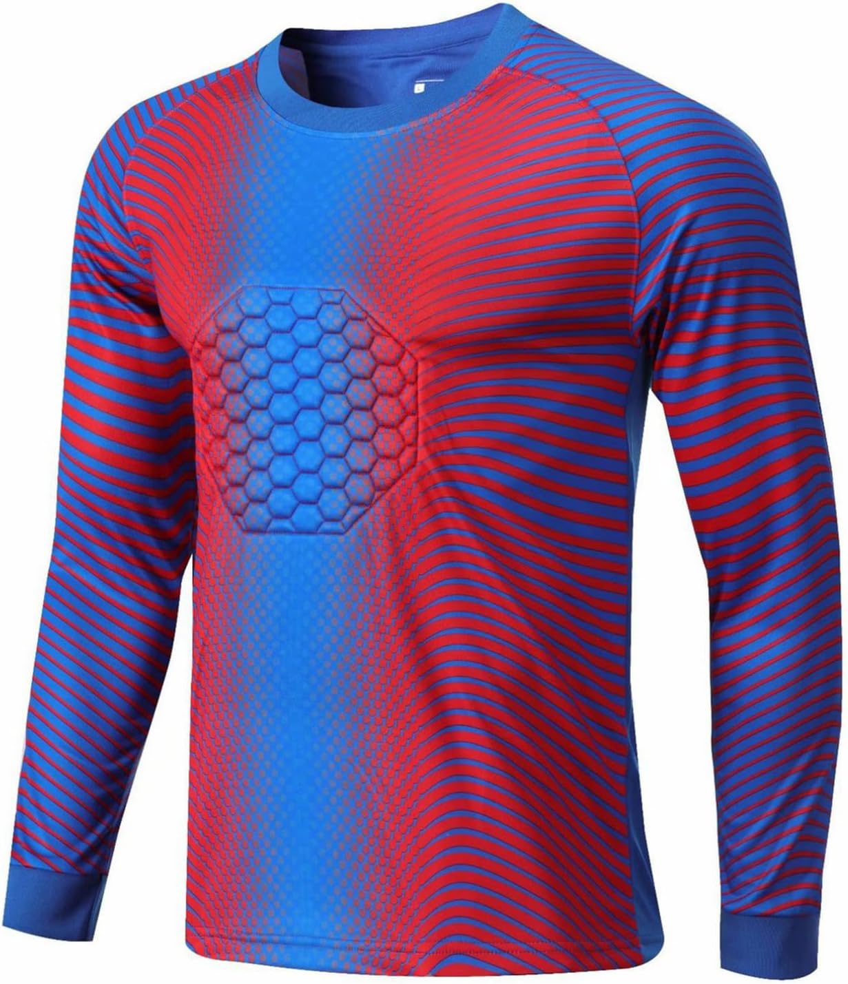 YiZYiF Kids Youth Football Padded Goalie Jersey Boys Long Sleeve Soccer Goalkeeper Uniform Sports T-Shirts