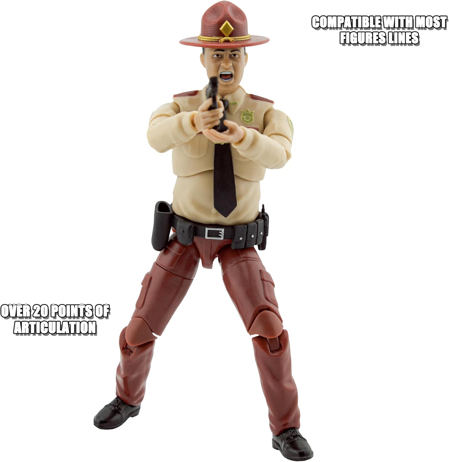 Figures Toy Company Ultimate 6.5 Inch State Trooper Figure with Deluxe Articulation