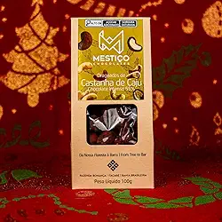 Mestiço Chocolates, Drageados de Castanha de Caju com Chocolate 65% Cacau, 100g, Feito no Brasil