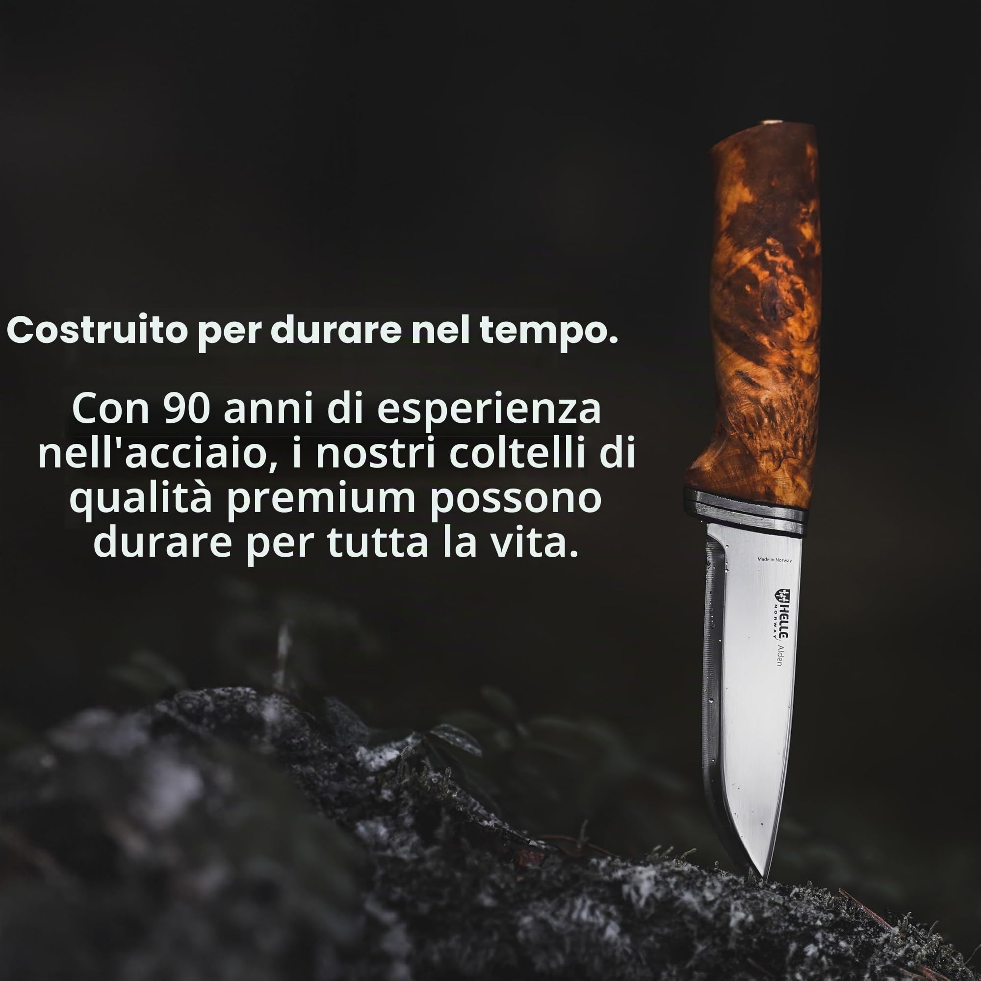 Helle 160411 - Coltello Alden, colore: Marrone