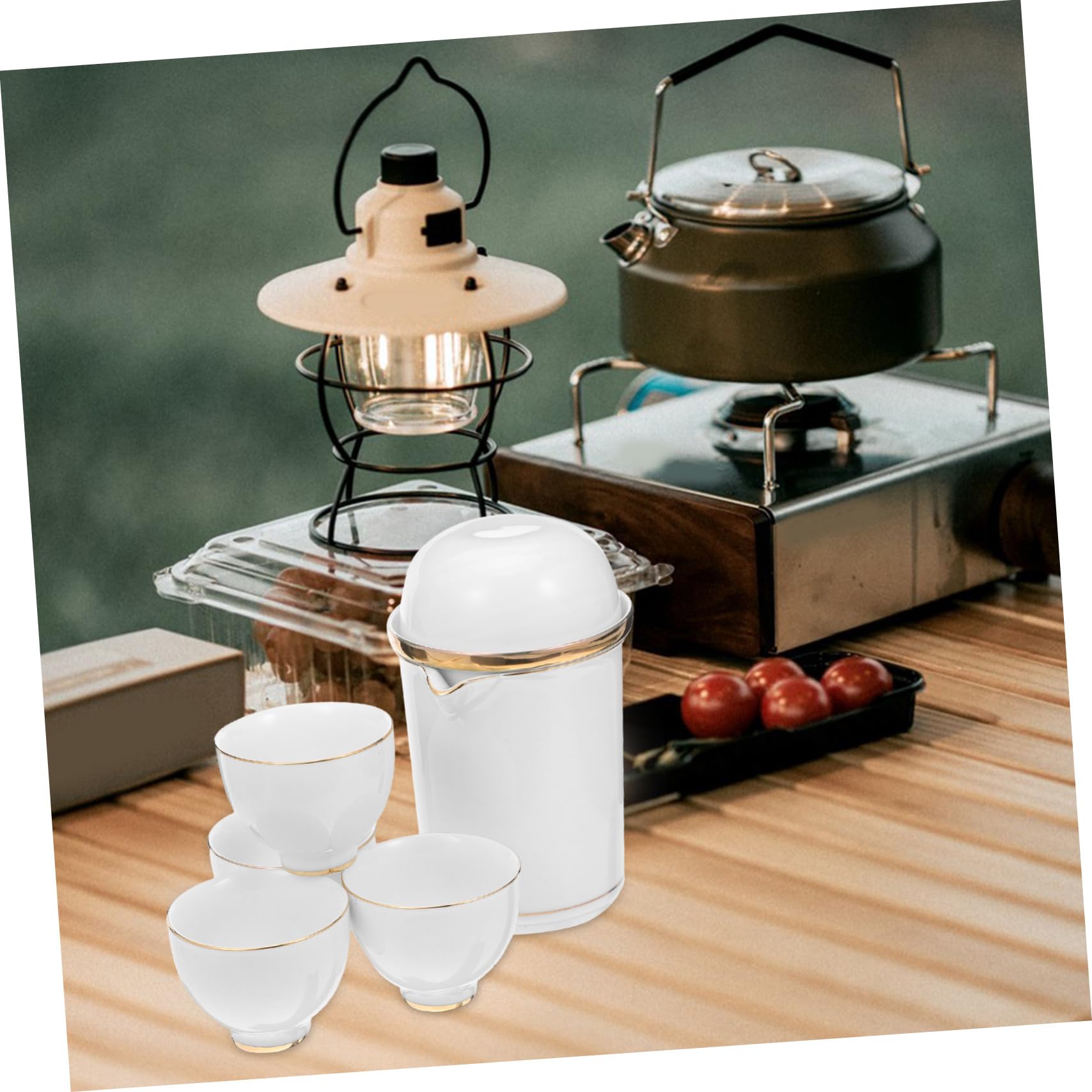 1 Zestaw Tradycyjnego Ceramicznego Czajnika I Filiżanek Przenośny Chiński Do Herbaty Kung Fu Z Torbą Na Podróże Pikniki Akcesoria Do Ceremonii Herbacianych W Biurze