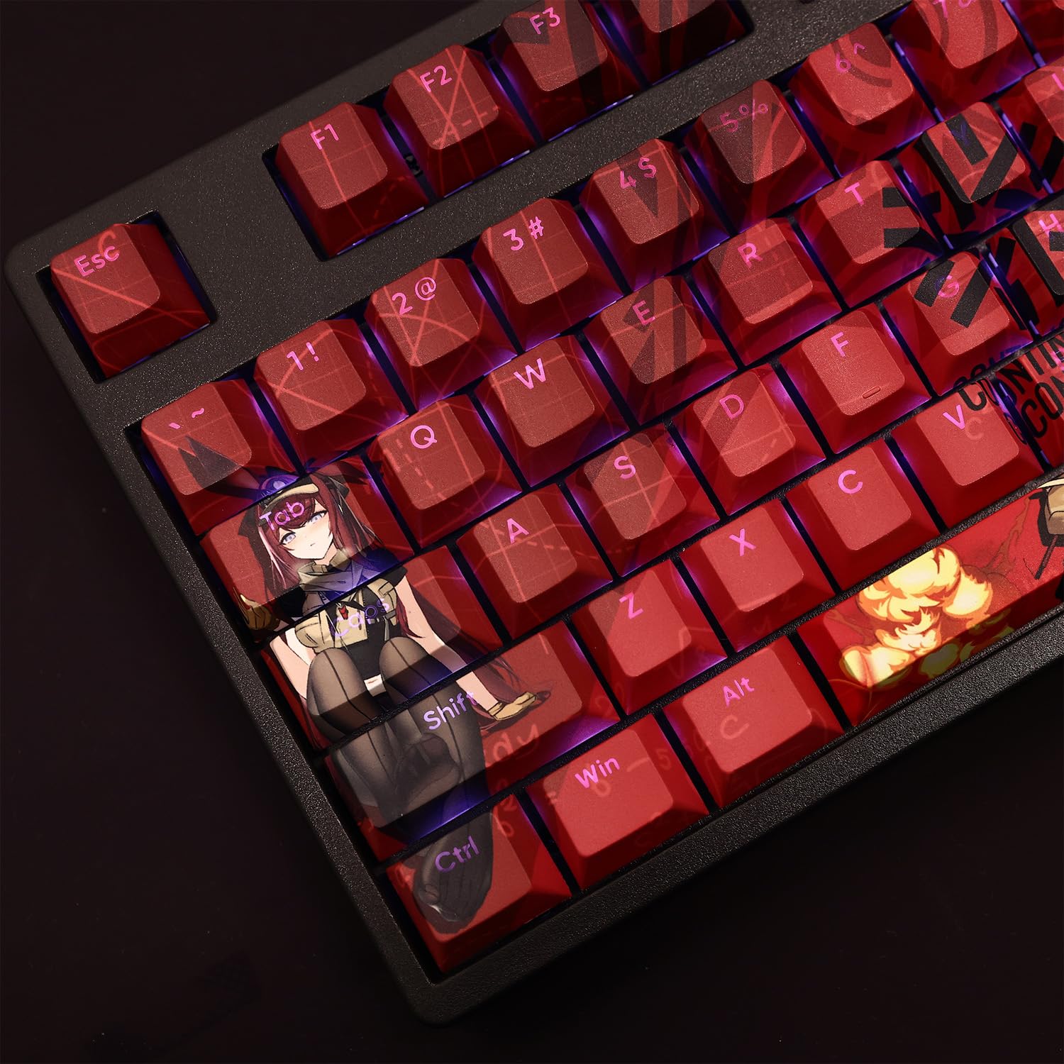 Amazon | 明日方舟 アークナイツ 周辺 莱伊（Ray）キーキャップ PBT 半