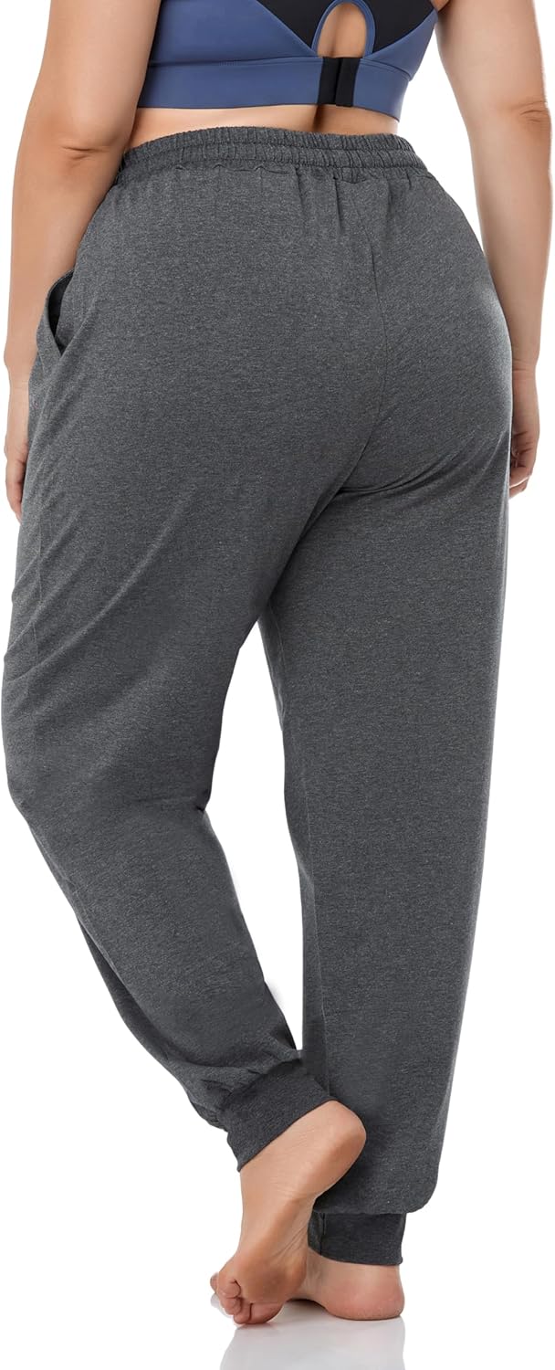 ZERDOCEAN Women's Plus Size Joggers Pants Active Sweatpants Tapered Workout Yoga Lounge Pants with Pockets - Image 4