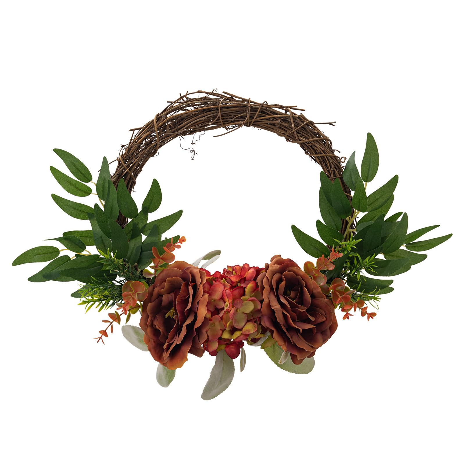 Elnwnnkc Artificial Wreath Spring Wreath for Front Door Farmhouses, Wedding Flower Arrangement Decorations Wedding Wall Decoration