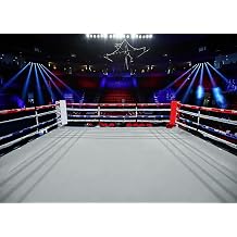 7x5ft WWE Background Arena Stage Light Sports Wrestling Poster Boxing Ring Theme Party Decoration for Men Portrait Background Photography Photo Studio Props