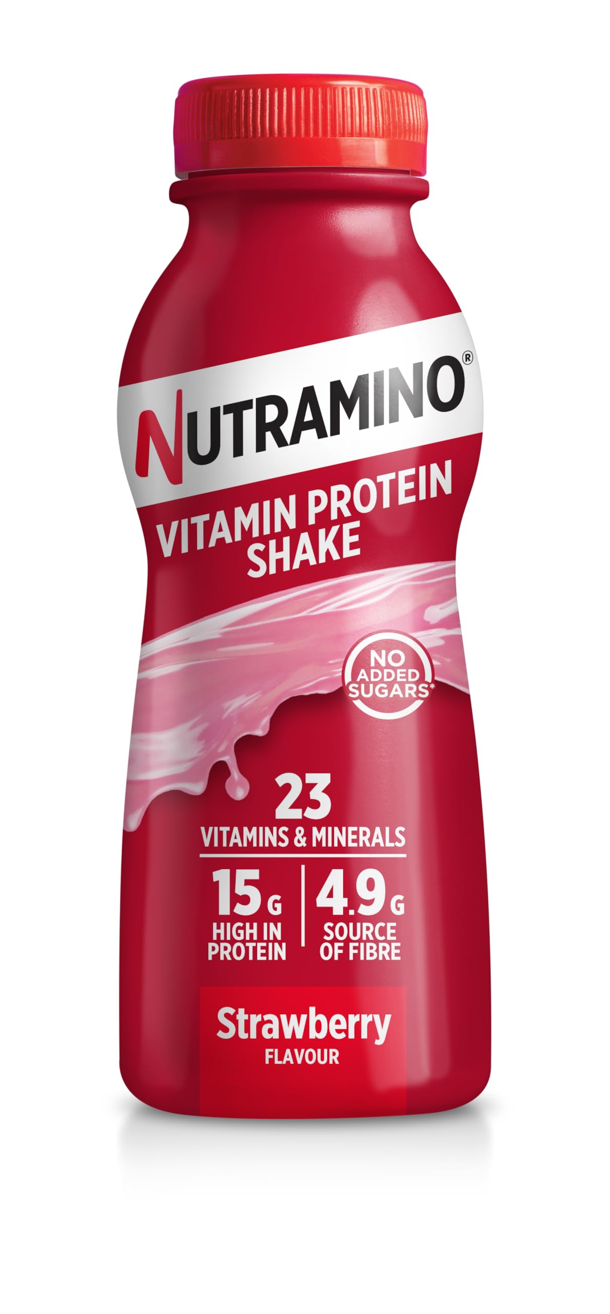 NUTRAMINO VITAMIN PROTEIN SHAKER STRAWBERRY 6X325ML
