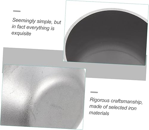 Miniatura 8 de EXCEART Crisol de hierro con tapa Capacidad de material de hierro de alta calidad para fundir y fundir sustancias alcalinas fuertes aplicaciones de