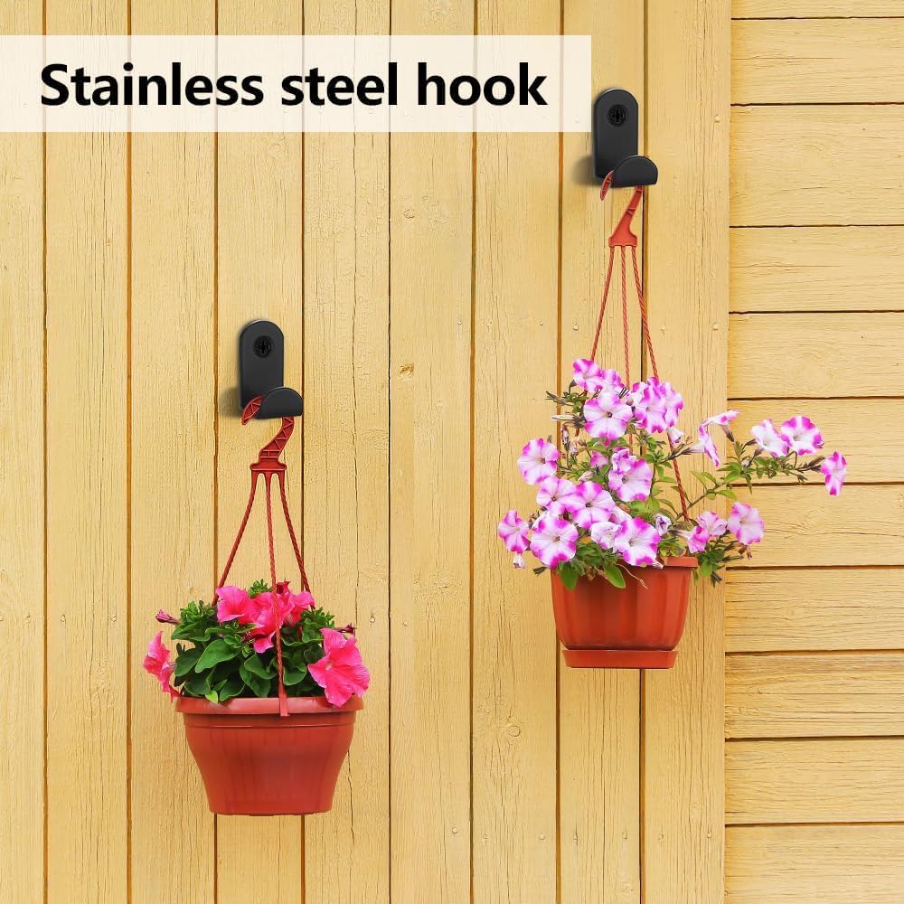 13 Pack Black L-Shaped Wall Hooks, Decorative Heavy Duty Rustic Farmhouse Screw-in Metal Hooks with Screws & Wall Plugs for Bathroom, Door, Closet, Kitchen, Coat, Towel, Hat, Key (30x16mm)