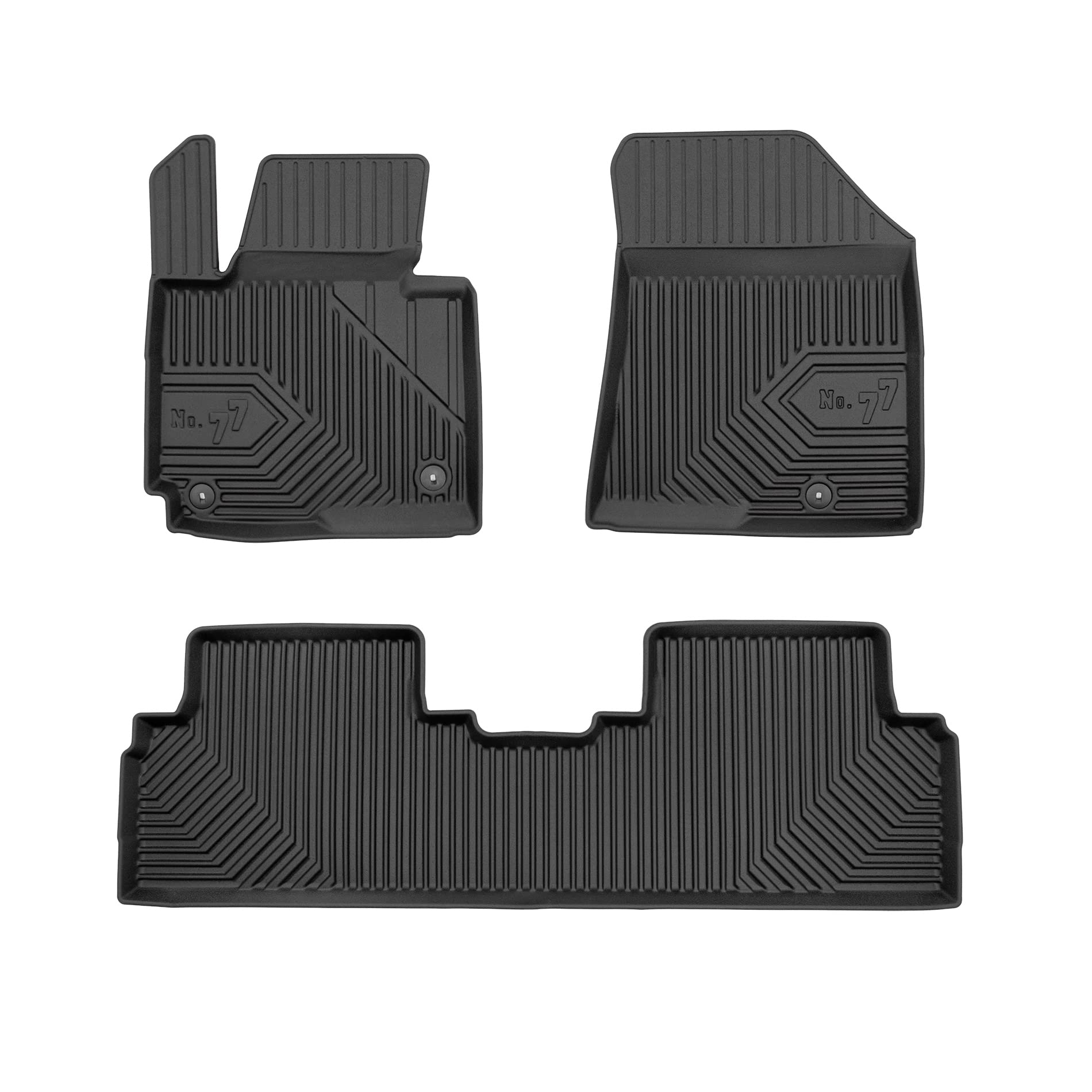 FROGUM No.77 Alfombrillas para Coche Alfombras para Kia Carens IV 2013-2019 | Borde Alto | para Todo el año | Tamaño