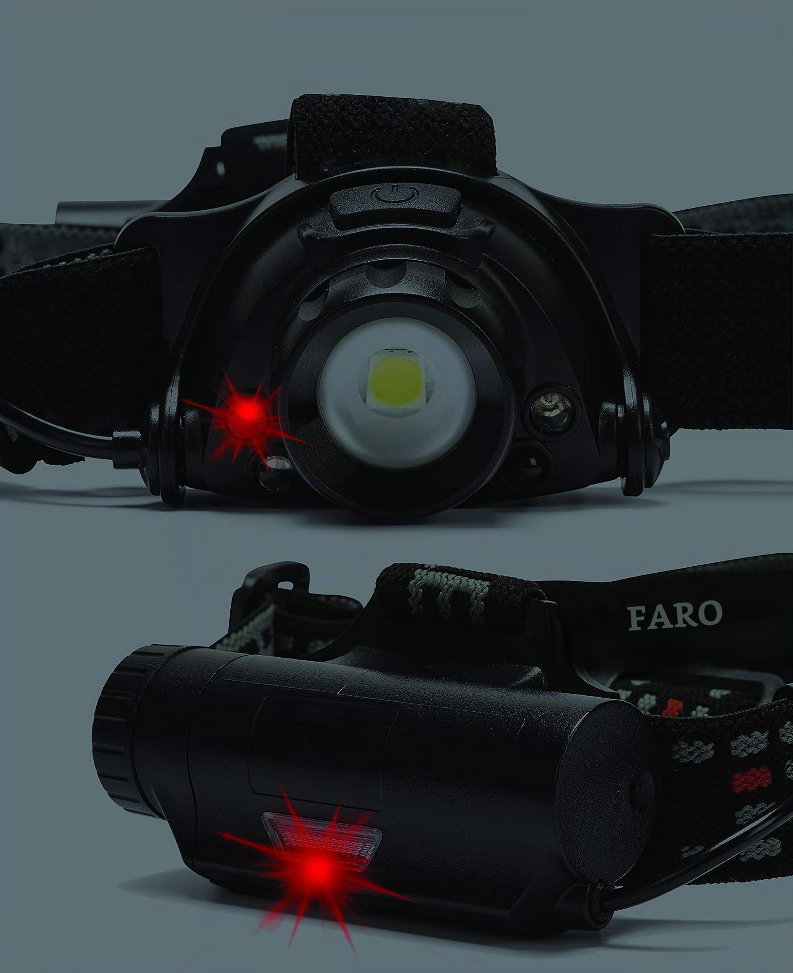 STAK ST201-Linterna frontal recargable de 10, lampada frontale misura 900