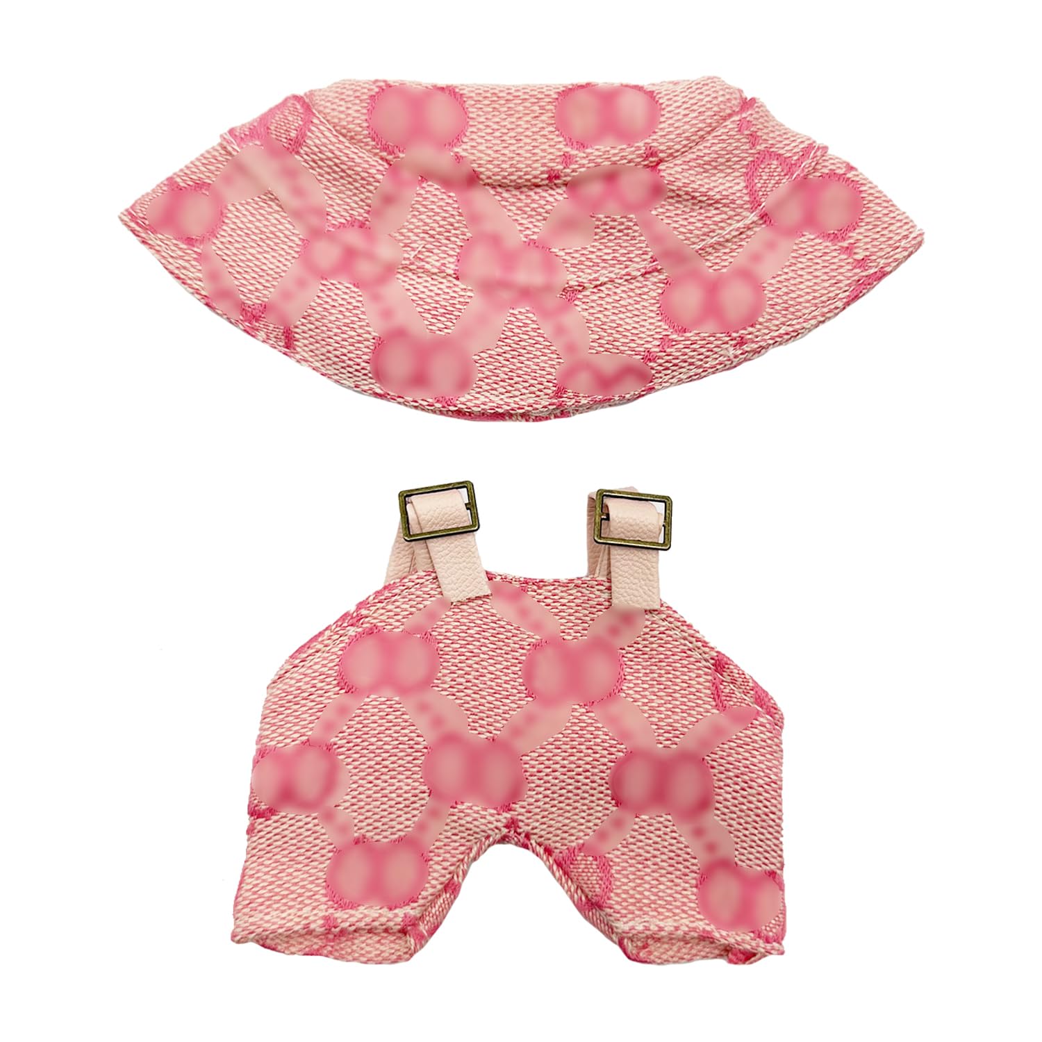 17cm Clothes Set(NO Doll),Hat & Overalls Set for 17cm Accessories Suit,Stylish Adorable Dolls Clothes Accessories,Cute Clothes for Dress up Unique Style (Style B)