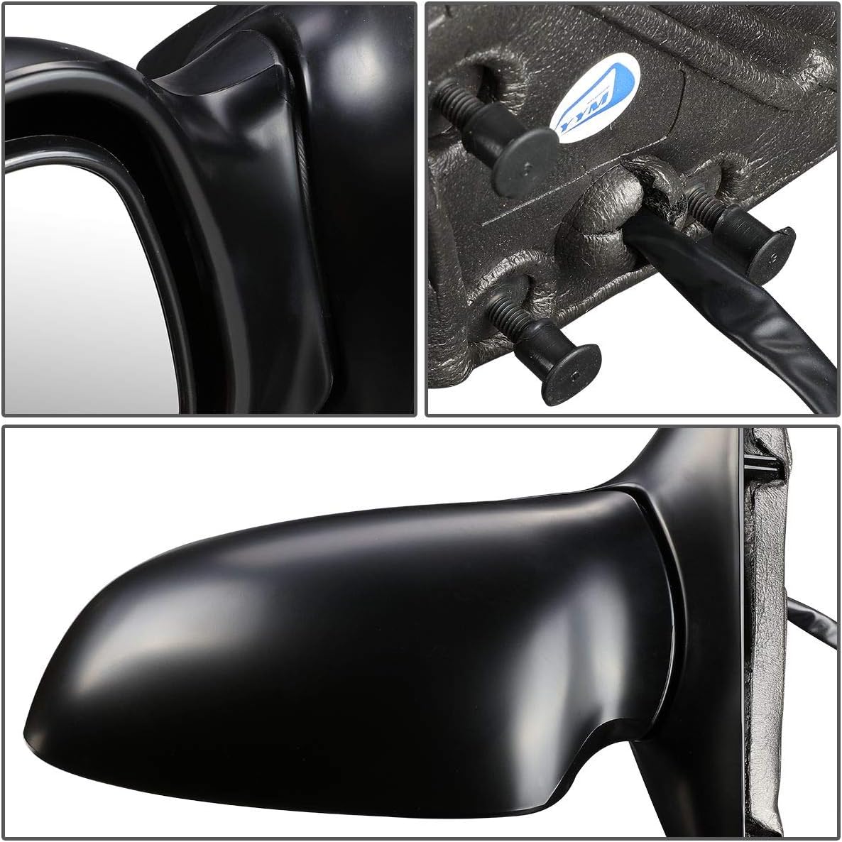 Auto Dynasty GM1320282 OE Style Powered+Heated Driver/Left Side View Door Mirror Compatible with Buick Lesabre 02-05