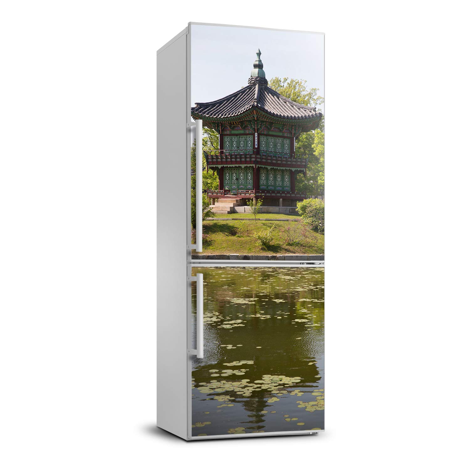 Autocollant frigo parc japonais Tulup 70x190 cm pour une décoration murale adhésive