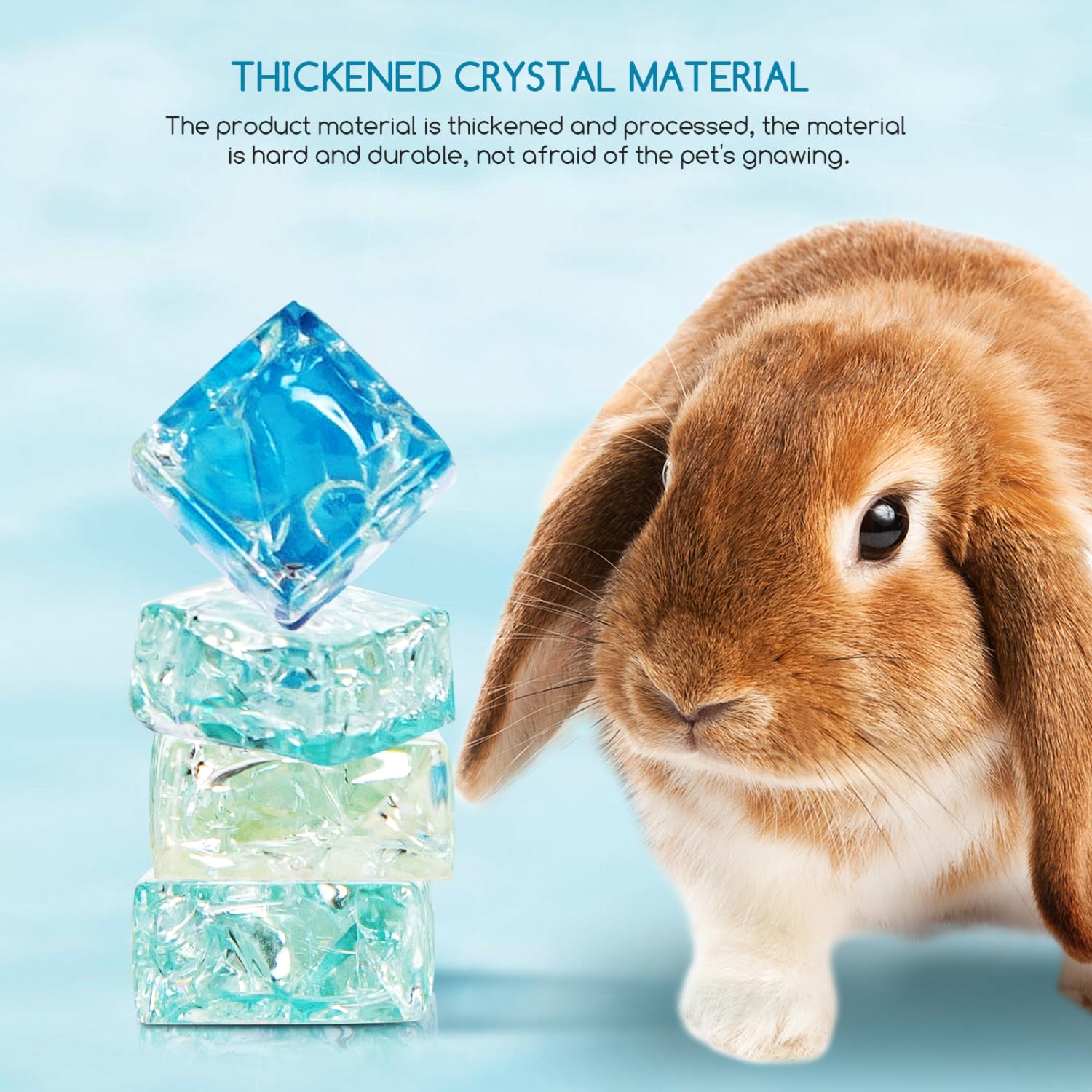 Tappetino Rinfrescante Per Animali Piccoli - 30x30cm Per Criceti, Conigli E Cincillà - Foto 3