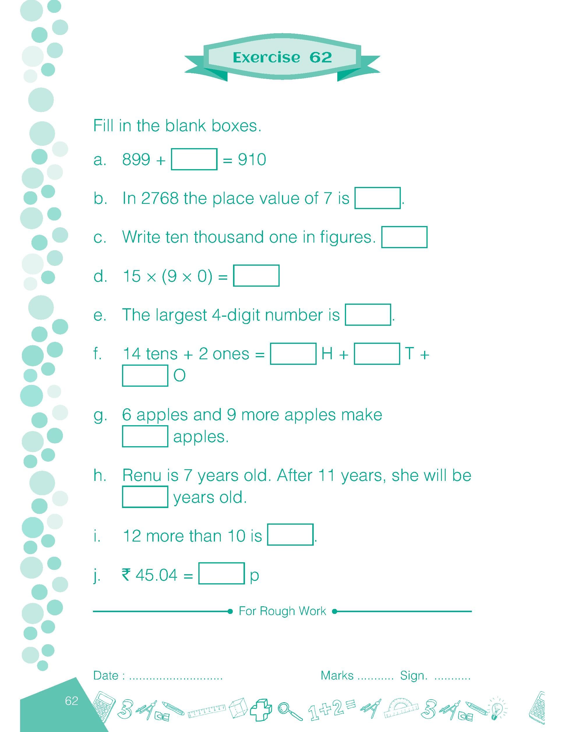 EXERCISE IN MENTAL ARITHMETIC 2018 Cl 3 2