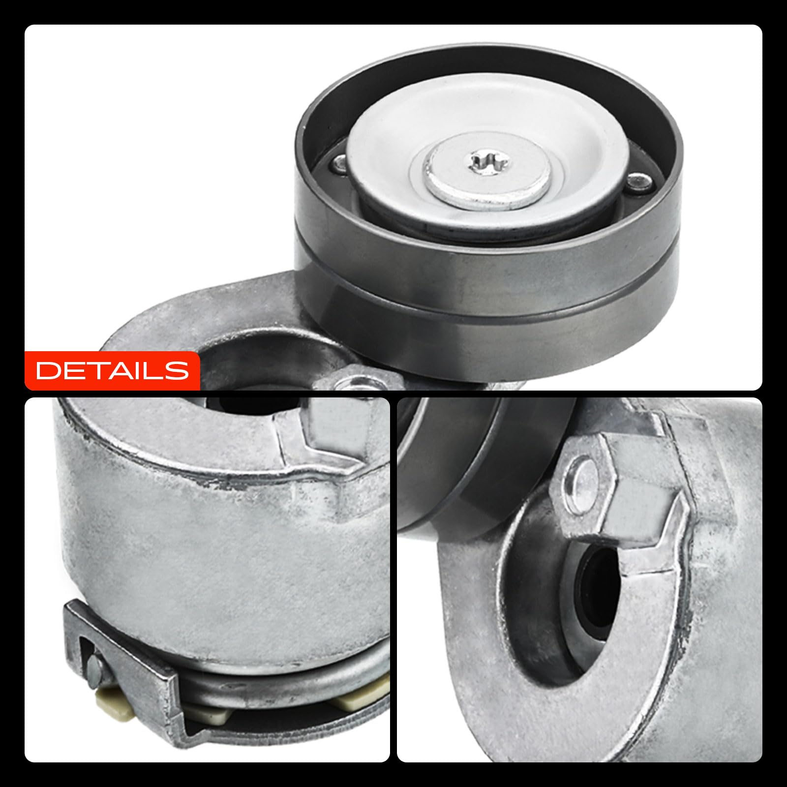 Frankberg Tensor de correa de polea tensora | Compatible con: Autobús Interstar X70, Caja de tráfico II FL, Caja Interstar X70, Plataforma/chasis Trafic II EL