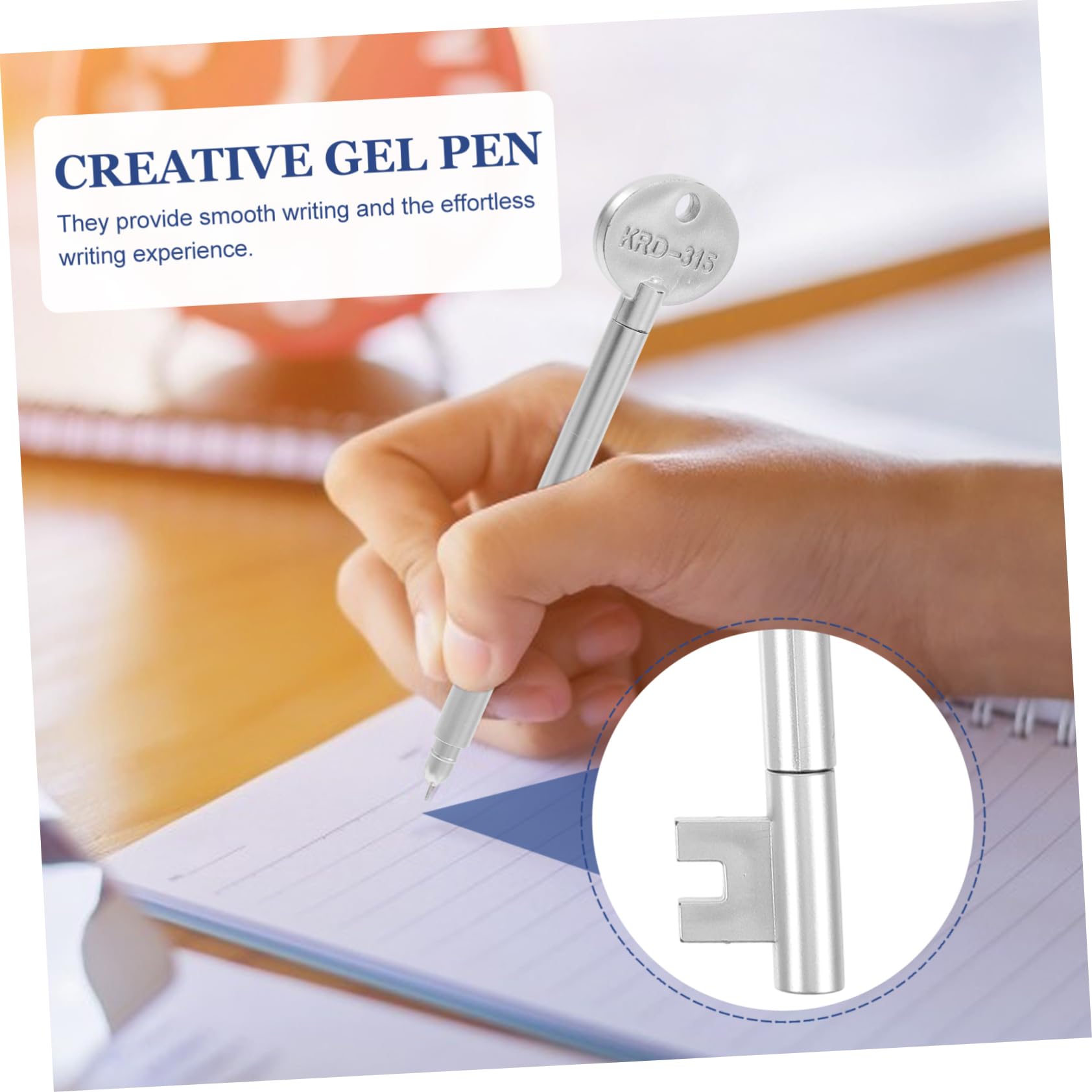45 Pièces stylo gel mode Stylos gel colorés Set de s s originaux s amusants s encre noire s noir note clé élégant