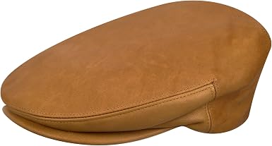 Kangol Italian Leather Cap Tan, Small 