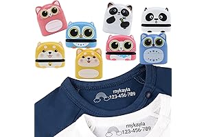 No-Iron Fabric Clothing Labels for Kids - Double-Sided Name Stamp