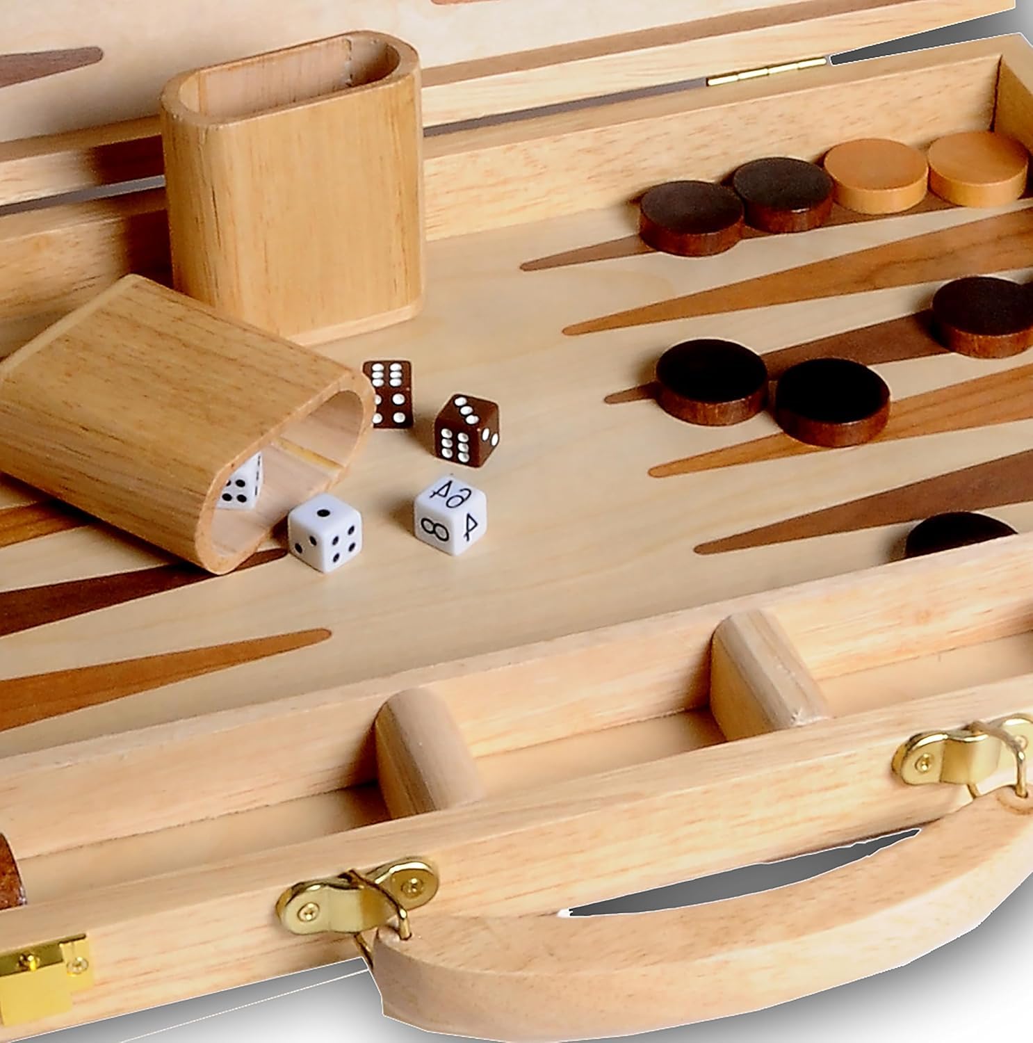 Engelhart - Juego de Backgammon de Madera con Incrustaciones - 150536