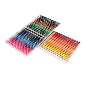 Amazon | 色鉛筆セット、水溶性効果 水彩色鉛筆 豊富な色 (48色