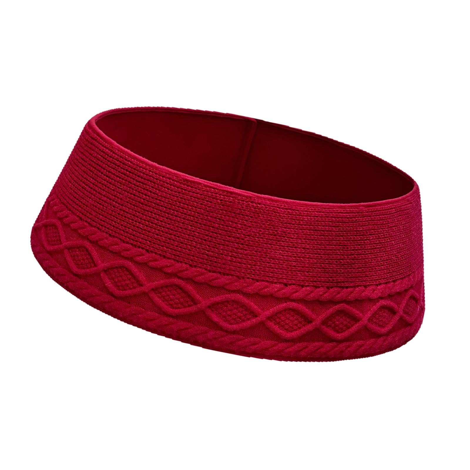 Jupe Sapin Réglable en Tricot Rouge pour Sublimer Votre Salon durant les Fêtes de Fin d'Année