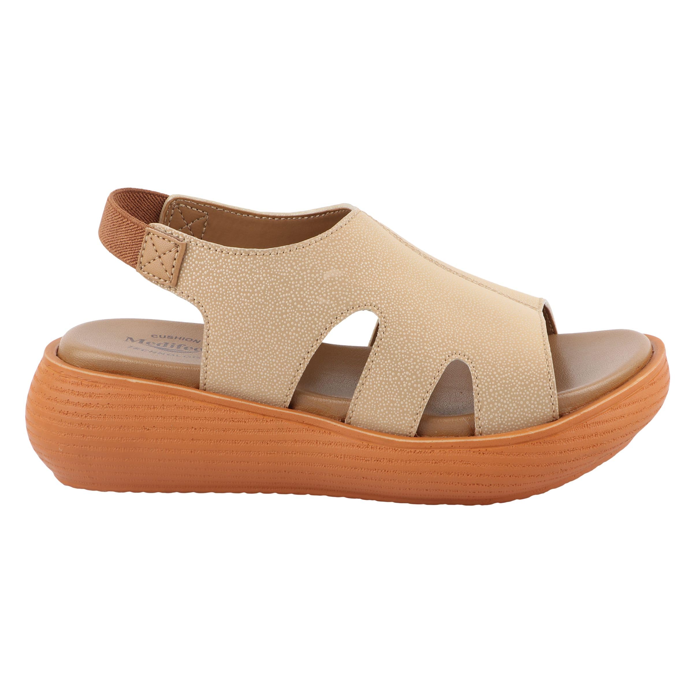 Medifeet Womens Sling Back Open-Toe Casual Sandals (BEIGE, 7) (B0CR6PRNRZ) Amazon Price History, Amazon Price Tracker