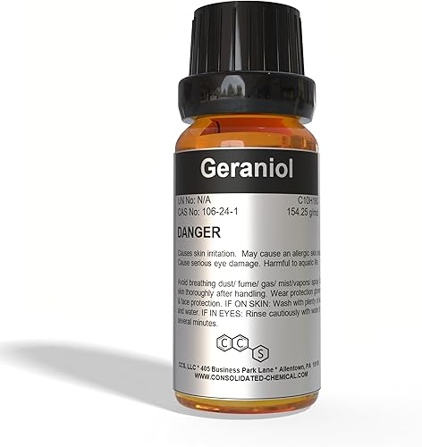 Geraniol Compuesto aromático de alta pureza 1.0 fl oz (1fl oz)
