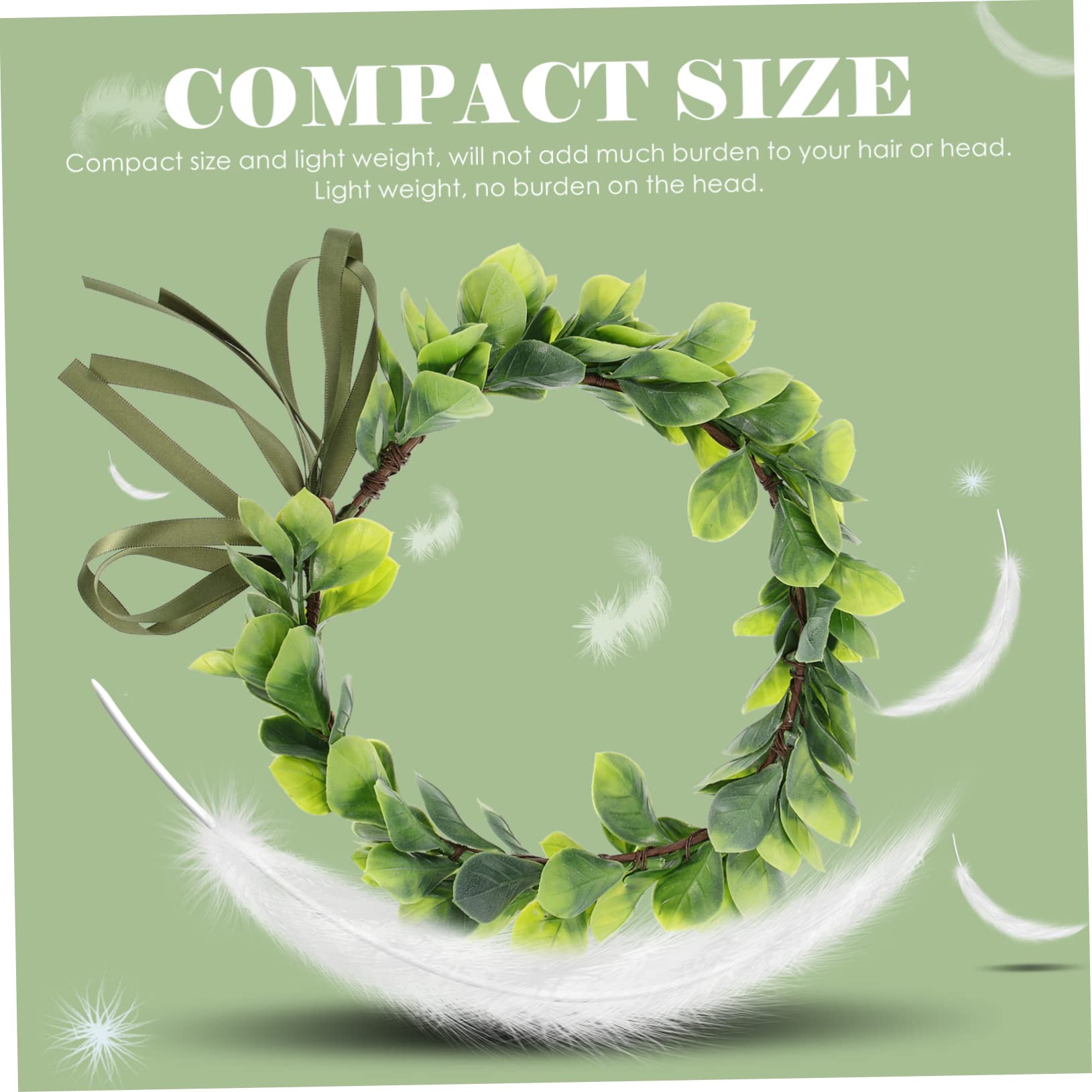 FOMIYES Diadema De Novia Decoración De Vid Decoración Verde Accesorios para El Cabello De Flores Accesorios De Fotografía De Boda Cabeza De Eucalipto Suculenta Diadema De Hojas