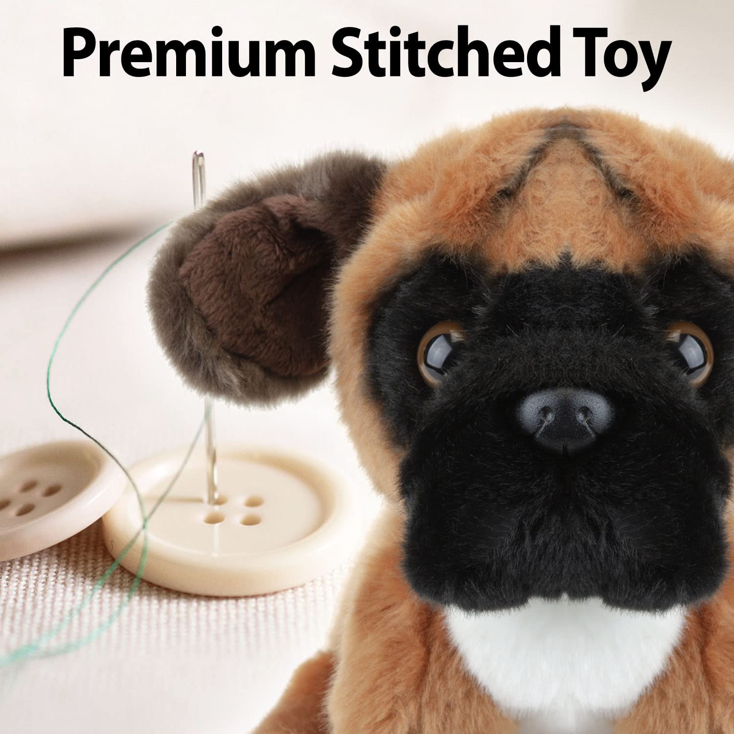 PMS Plüschtier Cocker Spaniel – Weiß/braun, 30 Cm Groß, Kuschelweich, Für Kinder & Sammler
