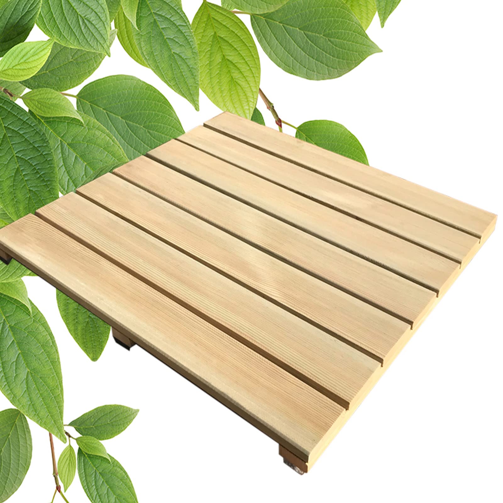 Tappeto Doccia per Bagno in Pino,Tappeto Sauna Massello,Pedana in Legno,Tappetino da Doccia Naturale,Ecologico e Sano,per Doccia e Vasca (60x40cm/24x15.7in)