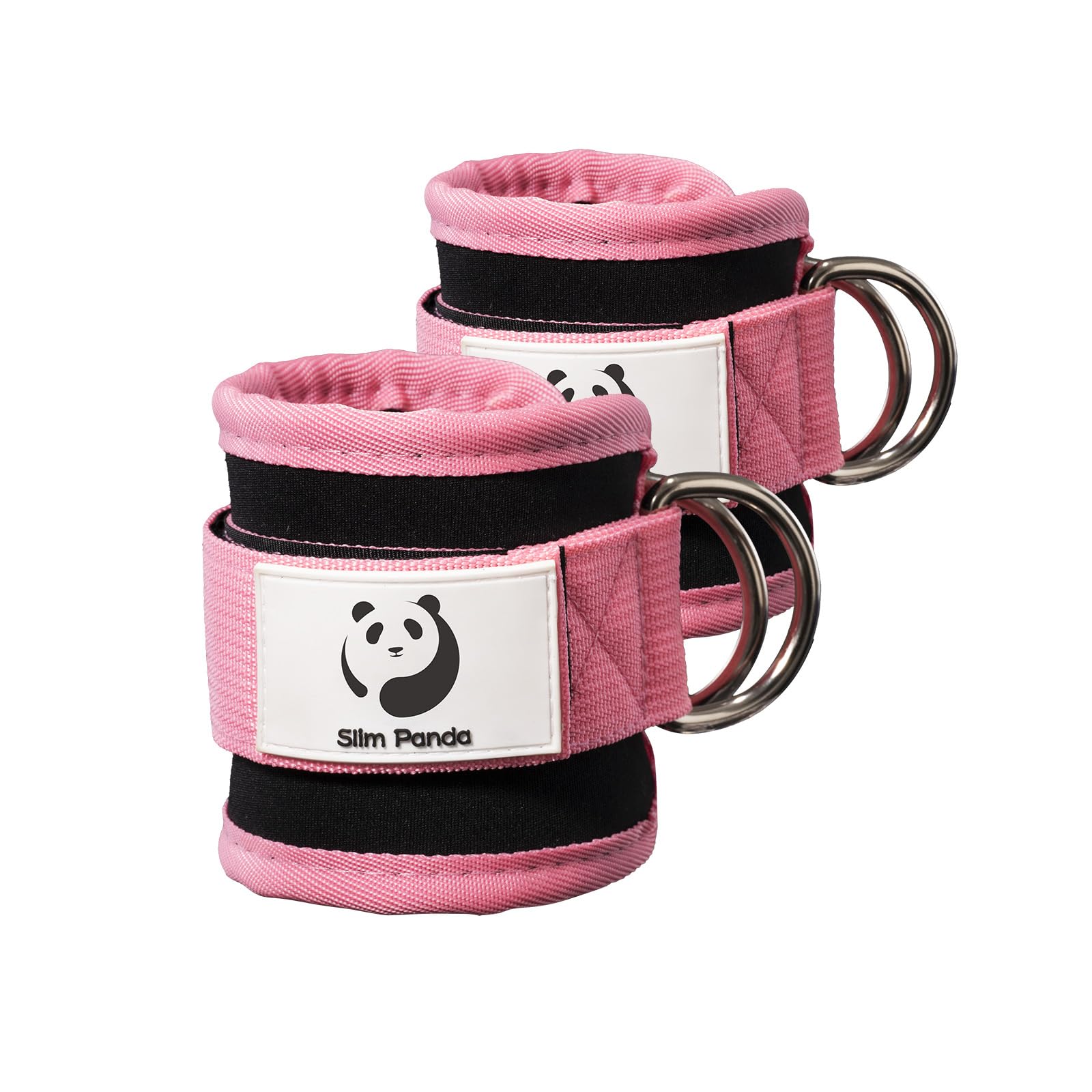 Slim Panda Ankle Strap for Cable Machine,Ankle Cuff for Kickbacks, Booty Hip Abductors,Glute Workouts, Leg Extensions, Curls for Men and Women, Adjustable with Double D-Rings (Pair, Pink) (B08PQJ5NSH) Amazon Price History, Amazon Price Tracker
