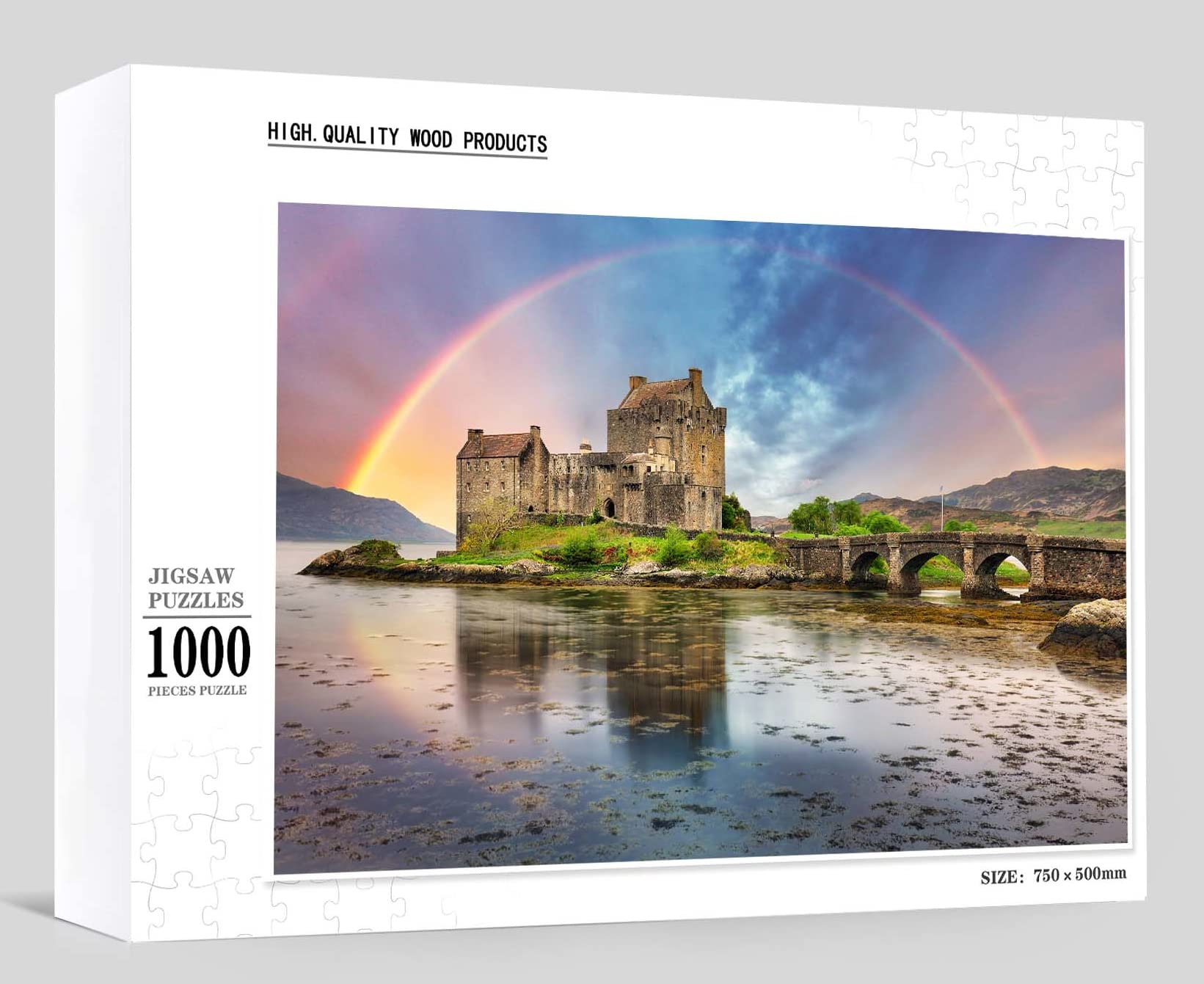 Hansepuzzle Eilean Donan Castle Puzzle – 1000 Teile, 60 X 46 Cm, Mit Aufbewahrungsbeutel
