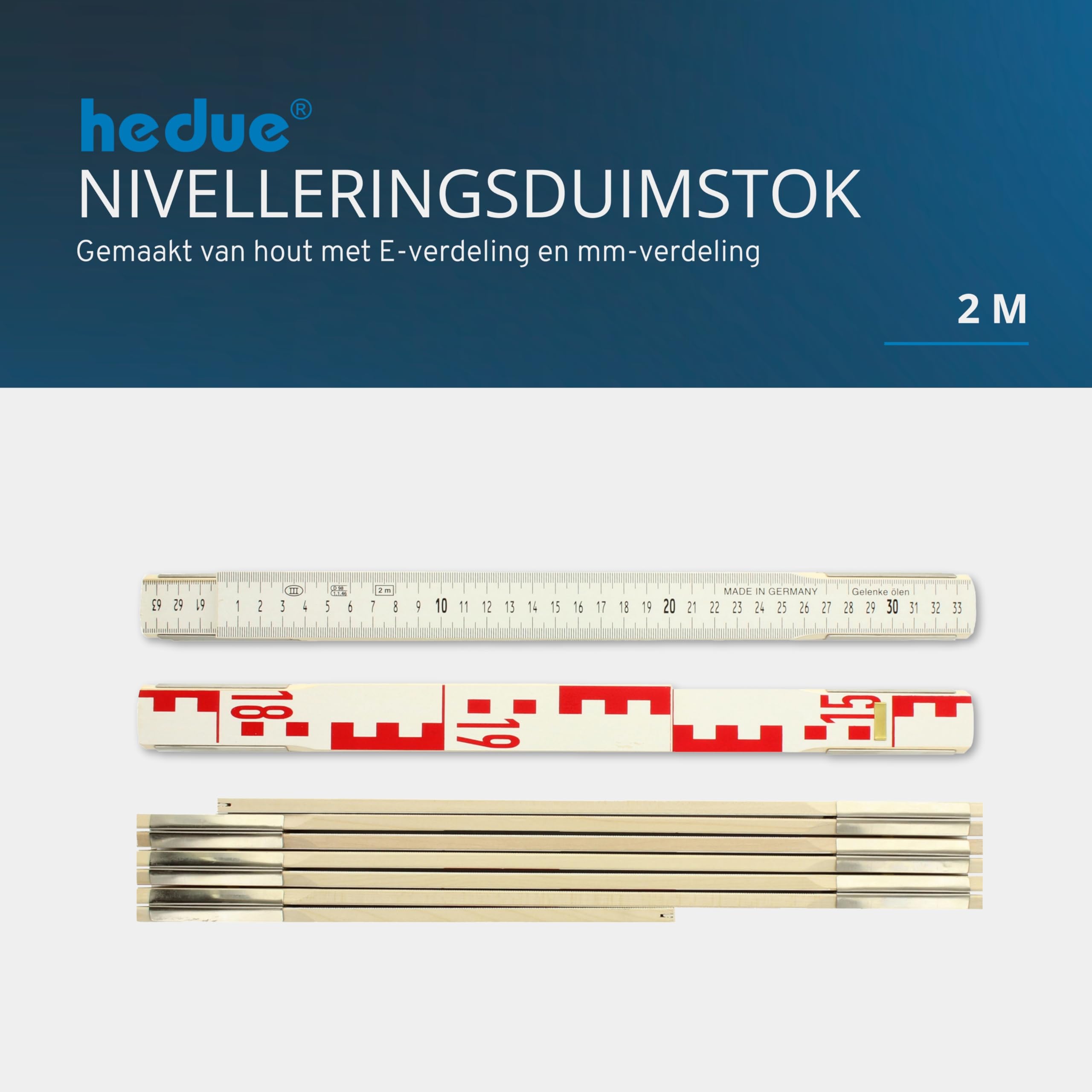 Nivellier calówka 2 m