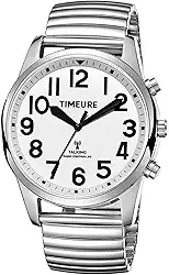 Relógio falante com números jumbo autoajustados para homens cegos, idosos, deficientes visuais ou idosos, presente para pais TIMEURE-2211