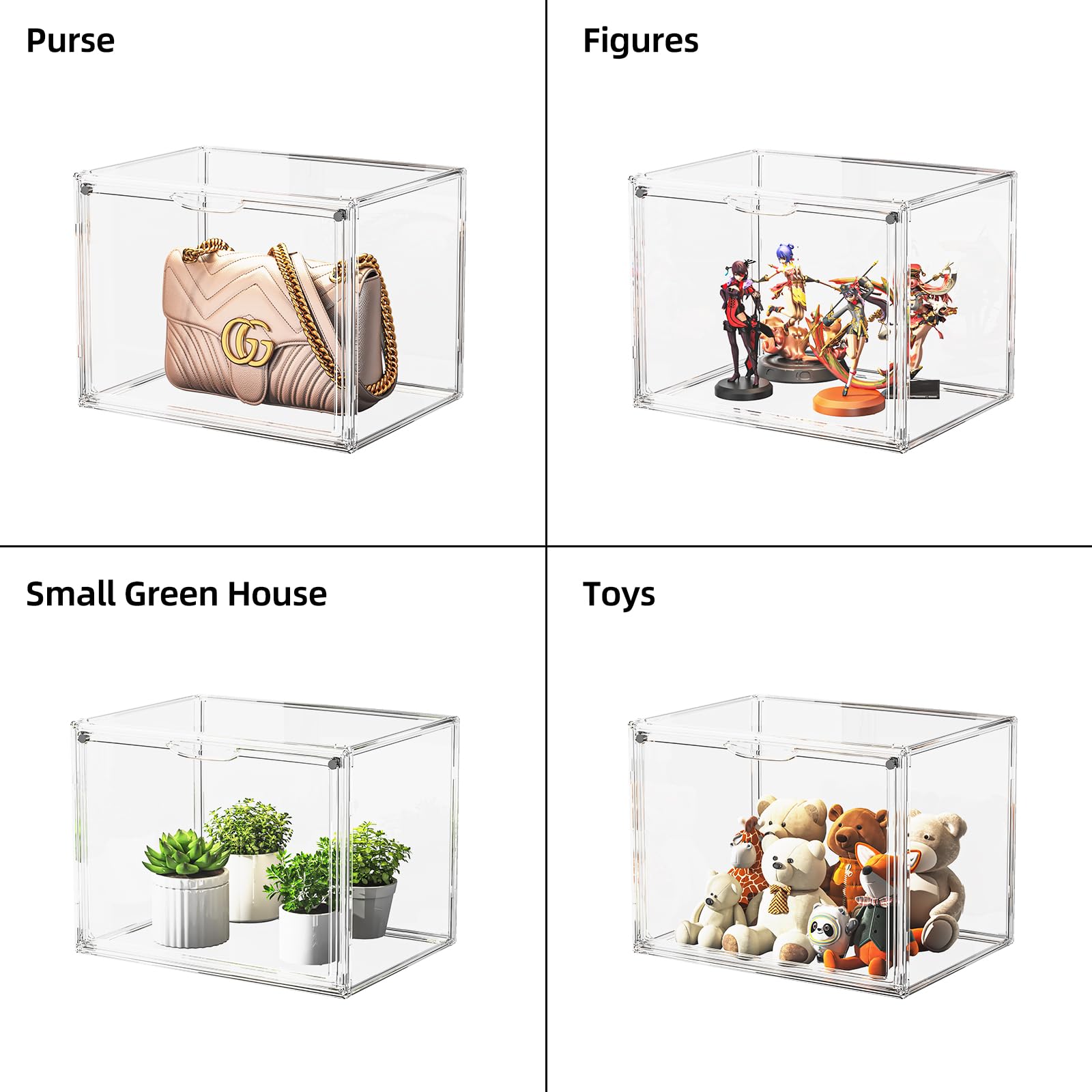 Amazon.com: Clear Acrylic Display Case, Extra Large Stackable