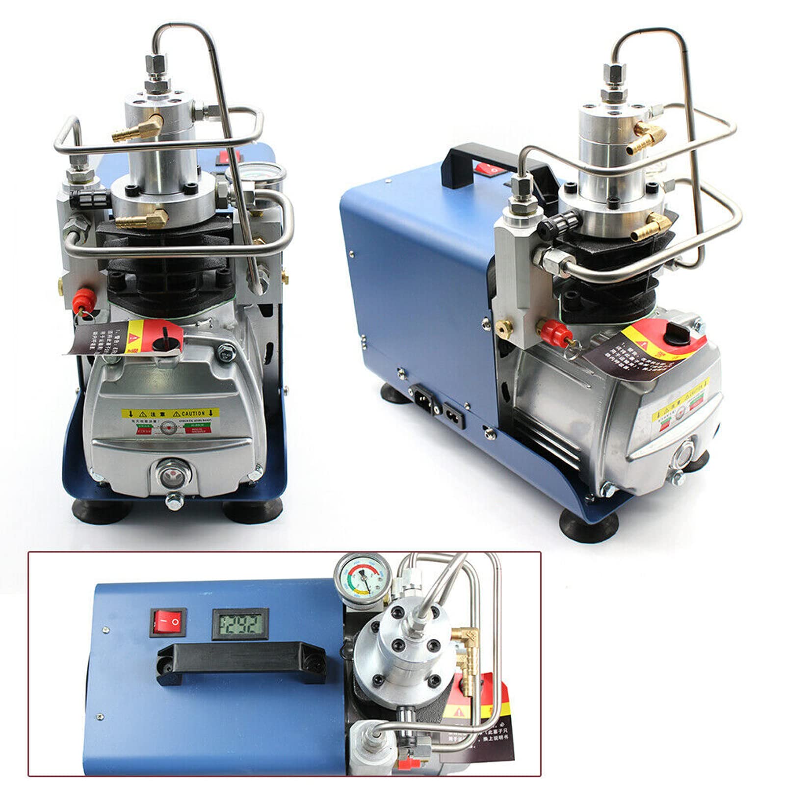 Elektryczna sprężarka powietrza 1800 W 300 bar 4500 Psi PCP sprężarka powietrza pompa kompresorowa chłodzenie wodą