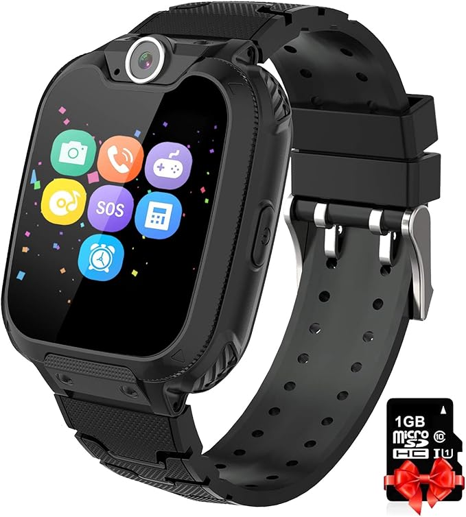 PTHTECHUS Kids Game Smart Watch Phone, HD Touch Screen Wrist Smartwatch for  3-12 Year Old