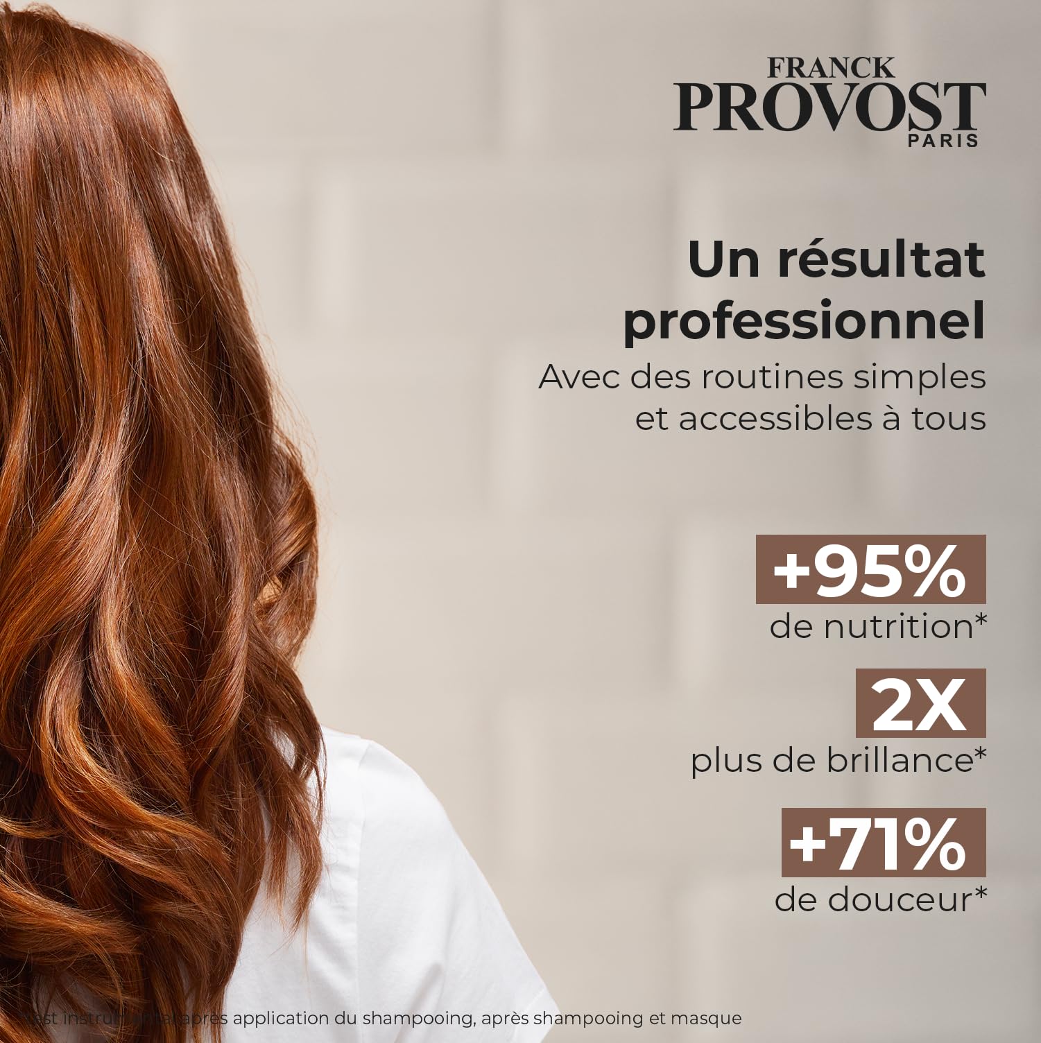 FRANCK PROVOST Expert Nutrition - Soin Démêlant Professionnel - Formule Riche En Soin - Karité & Huile De Coco - Sans Silicone & Sans Colorant - Cheveux Secs & Rêches - Format Généreux 450 ml