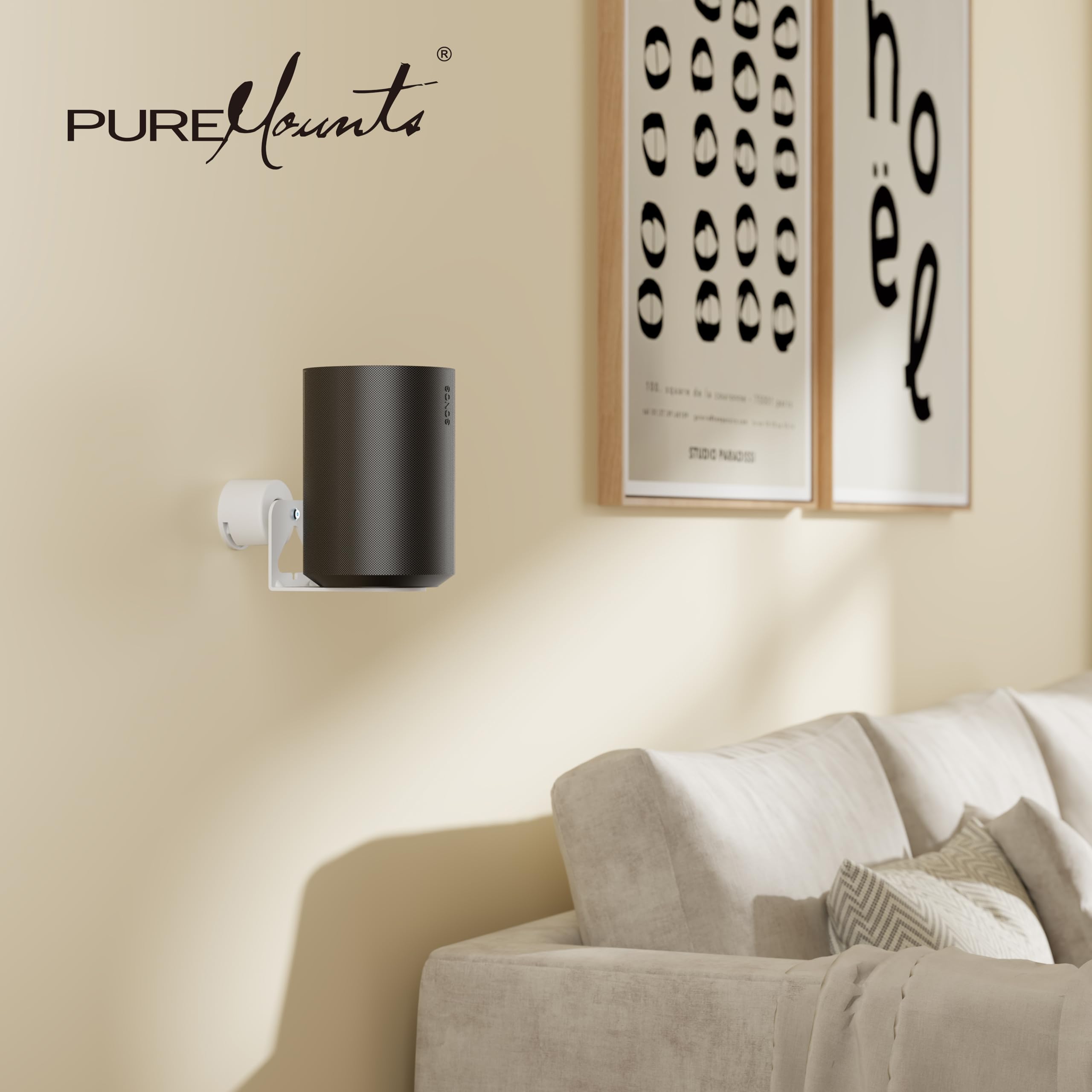 Sonos Era PureMounts Soporte De Altavoz Para 100, Soporte De Pared