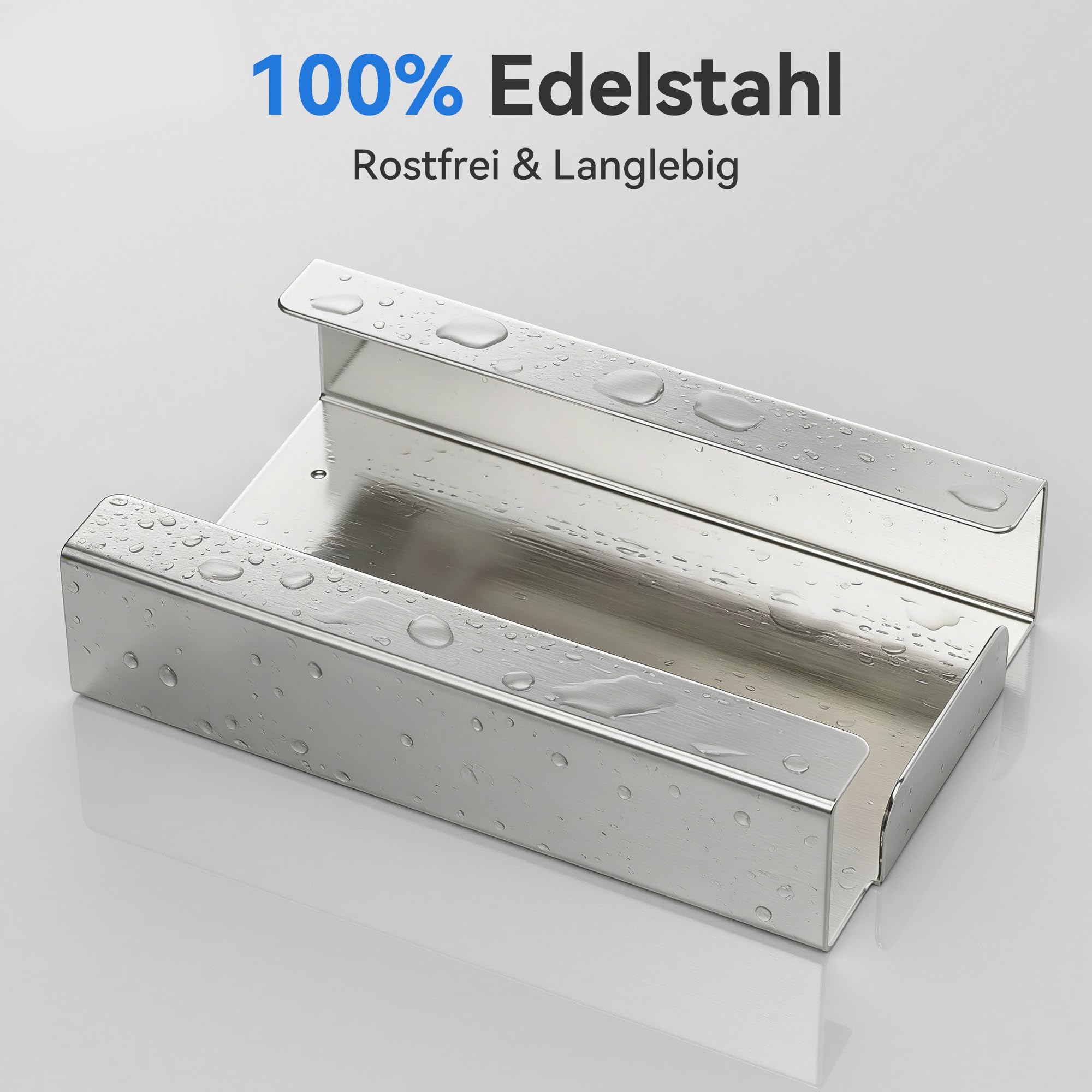 Edelstahl Handschuhhalter Wand (3 Boxen) – Gebürsteter Handschuhspender für Einweghandschuhe – Handschuhhalterung Wand für Nitril, Latex, Vinyl – Wandhalterung mit Schrauben oder Klebemontage