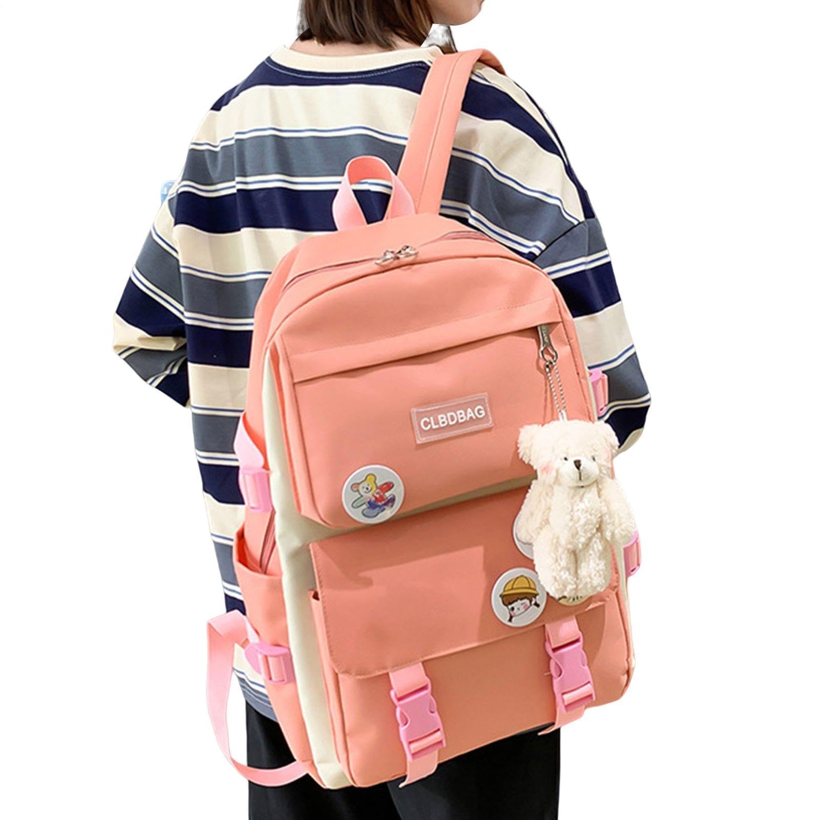 Generico Set di borse da trasporto per bambini | Set di zaini per la scuola primaria da 4 pezzi con astuccio per matite, borsa a tracolla | Zaino da trasporto all'aperto per bambini, adolescenti