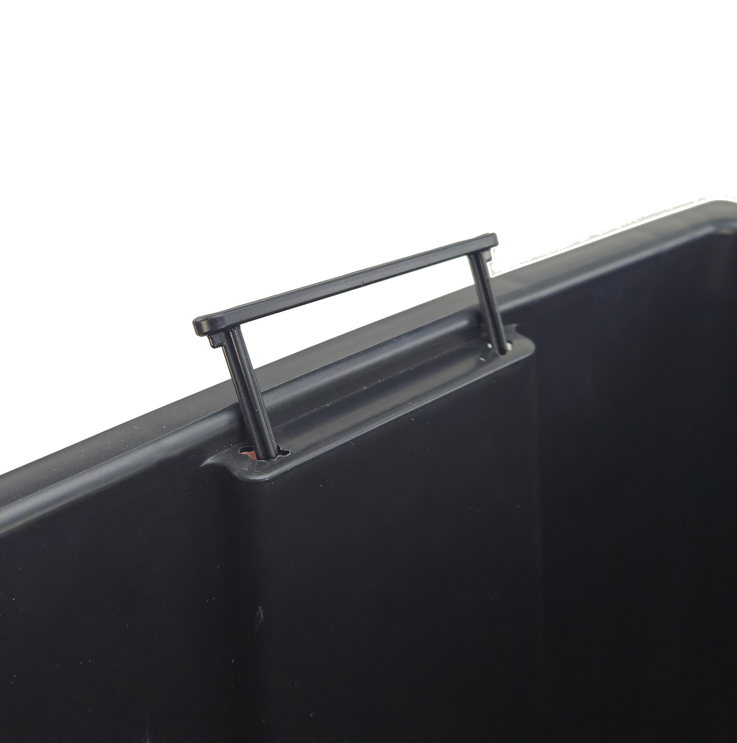 Tecnokit Plana vaso alto da esterno Aurora, vasi per piante da esterno, fioriera in polipropilene con sottovaso estraibile, effetto ondulato, dimensioni cm 35x35x68 h (Polipropilene (PP), Antracite)